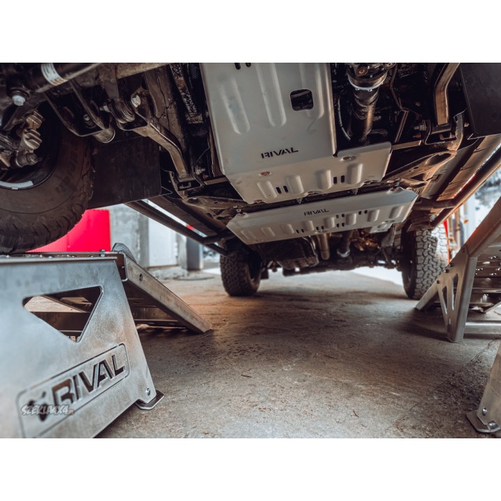 RIVAL Aluminum Engine And Transmission Skid Plate Ineos Grenadier Transfer Case