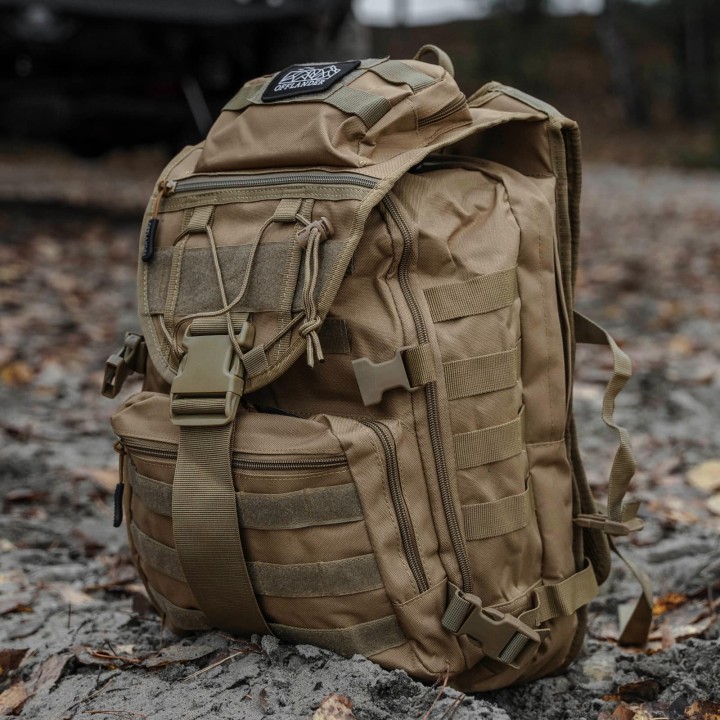 OFFLANDER PLECAK TURYSTYCZNY SURVIVAL HIKER 25L KHAKI