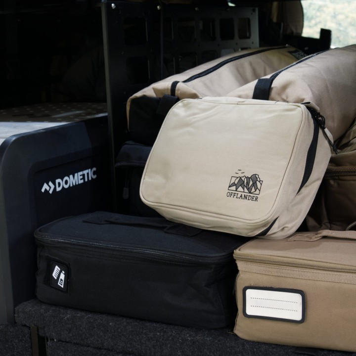 OFFLANDER ORGANIZER KOSMETYCZKA TURYSTYCZNA DO WIESZANIA KHAKI