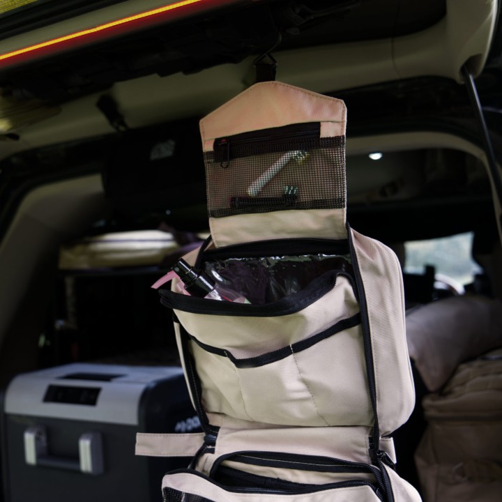 OFFLANDER ORGANIZER KOSMETYCZKA TURYSTYCZNA DO WIESZANIA KHAKI