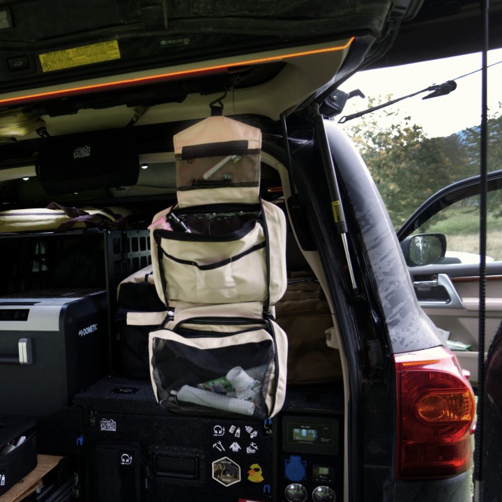 OFFLANDER ORGANIZER KOSMETYCZKA TURYSTYCZNA DO WIESZANIA KHAKI