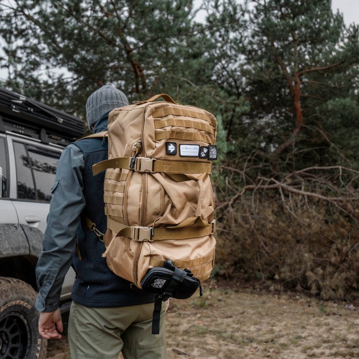 OFFLANDER TORBA PODRÓŻNA PLECAK 3W1 OFFROAD 54L KHAKI
