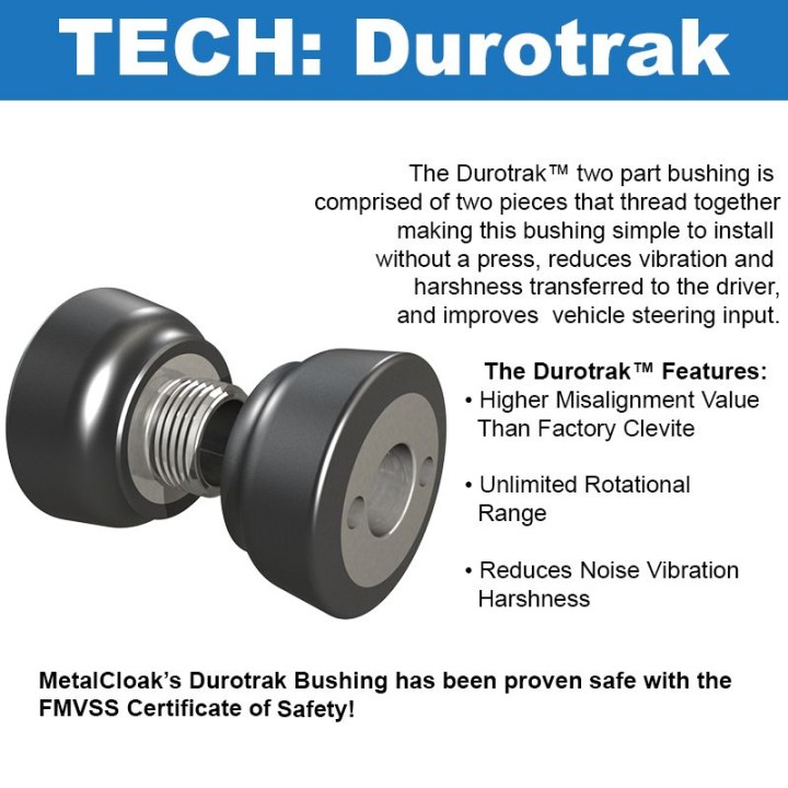 Durotrak Track Bar, Solid Chromoly, Front, JL Wrangler/JT Gladiator