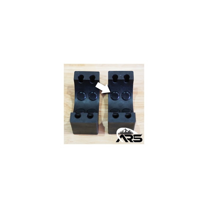 Multi-Mount, 2" Tube Universal Accessory Mount, Pair, 8 Bolt