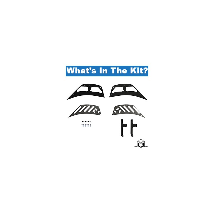 Billet Air Outlet Front Fender Vents  JT Gladiator JL Wrangler