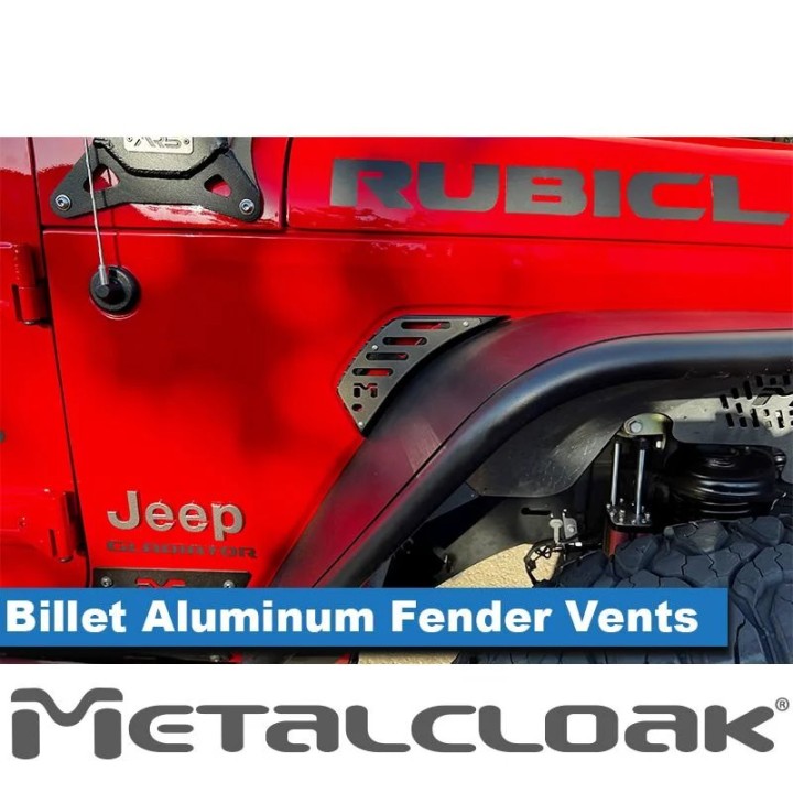 Billet Air Outlet Front Fender Vents  JT Gladiator JL Wrangler