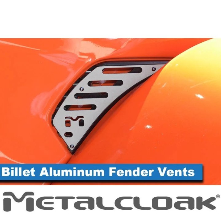 Billet Air Outlet Front Fender Vents  JT Gladiator JL Wrangler