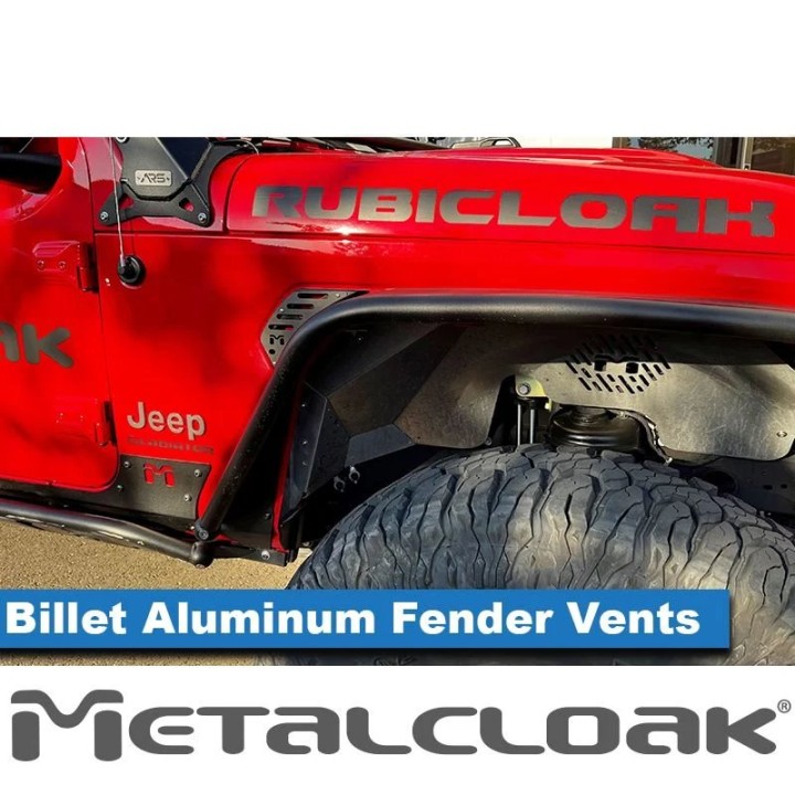 Billet Air Outlet Front Fender Vents  JT Gladiator JL Wrangler