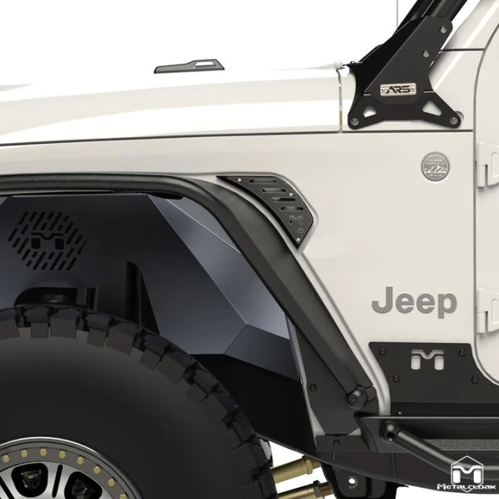 Billet Air Outlet Front Fender Vents  JT Gladiator JL Wrangler