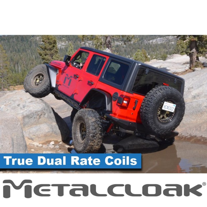 JL Wrangler True Dual Rate™ Coils, 4-Door 3.5" / 2 Door 4.5", Rear, Pair
