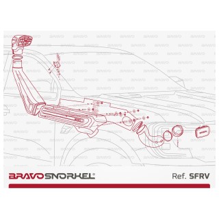 Snorkel FORD RANGER RAPTOR 2023 - Bravo Snorkel
