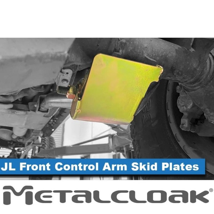 Front Lower Control Arm Bolt-On Skid Plates, JT Gladiator, JL Wrangler, Pair