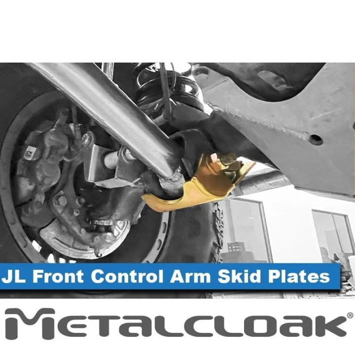 Front Lower Control Arm Bolt-On Skid Plates, JT Gladiator, JL Wrangler, Pair