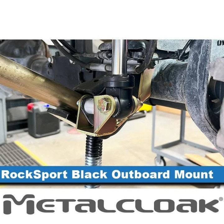 RockSport Black, Jeep JL Wrangler & JT Gladiator, Lower Front Outboard Shock Mount Spacer