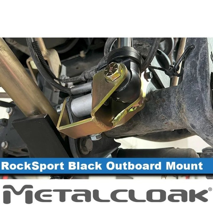 RockSport Black, Jeep JL Wrangler & JT Gladiator, Lower Front Outboard Shock Mount Spacer
