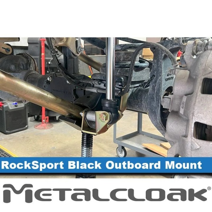 RockSport Black, Jeep JL Wrangler & JT Gladiator, Lower Front Outboard Shock Mount Spacer