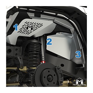 JK Reservoir Cut Vented Aluminum Replacement Inner Fender Set