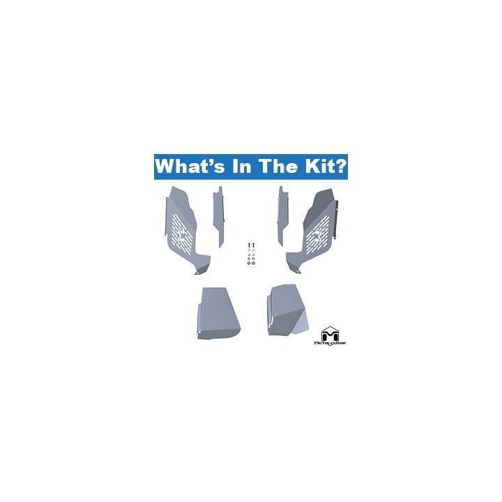 JK Reservoir Cut Vented Aluminum Replacement Inner Fender Set