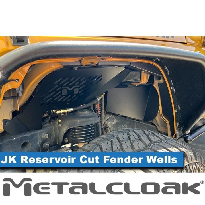 JK Reservoir Cut Vented Aluminum Replacement Inner Fender Set