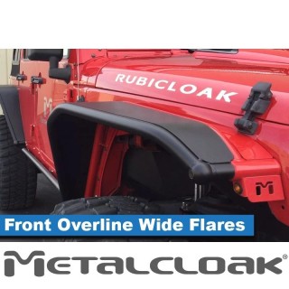 Overline Hi-Clearance Quick-Release Front Flare, Wide Edition, Pair, JK 10"