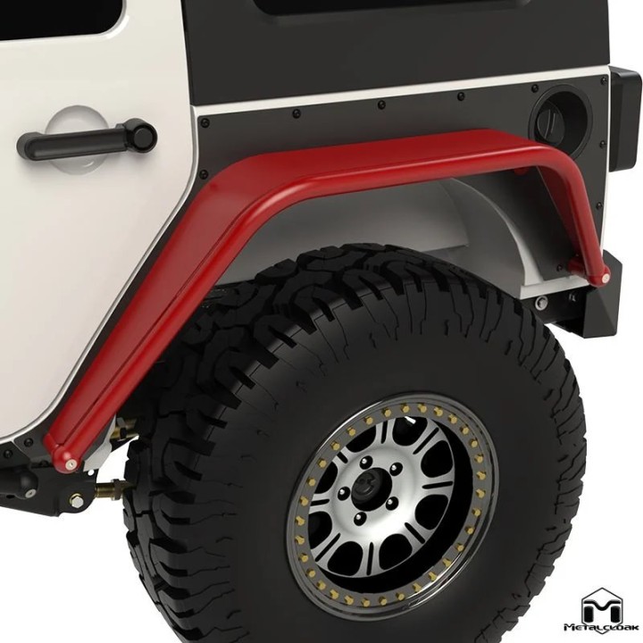 Overline Hi-Clearance Dovetailed & Removable Rear Flare, Wide Edition, Pair, JK