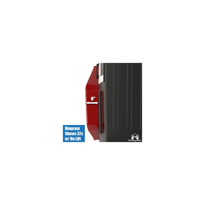 Overline Hi-Clearance Dovetailed & Removable Rear Flare, Wide Edition, Pair, JK