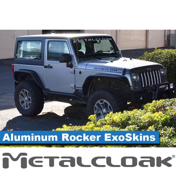 Overland Aluminum Rocker ExoSkin, Pair, JK, 2-Door