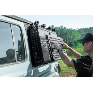 Tacmolle Multi-functional Rear Window Storage Box with Concealed Table For Jeep Wrangler JL Accessories