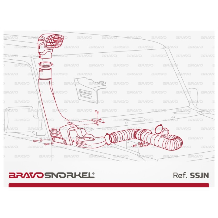 Snorkel bez cięcia SUZUKI JIMNY (2018 - )