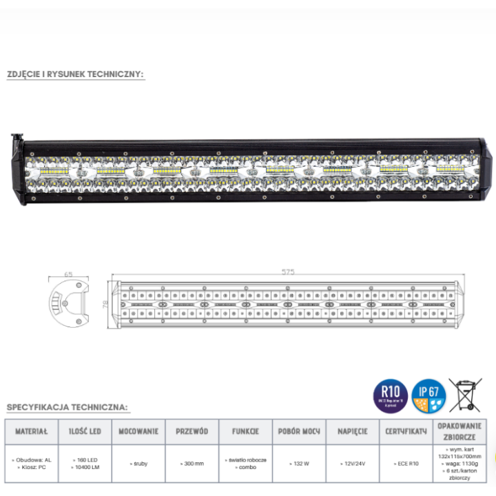 Panel LED 160 x LED - view 3