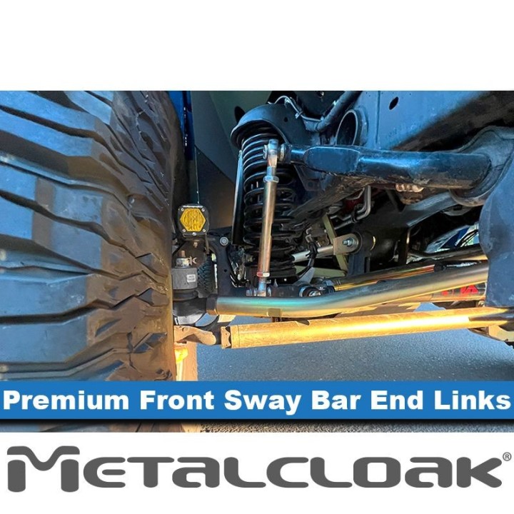 Front Sway Bar End Links 2.5-4.5" Lift Premium Metalcloak Jeep Wrangler JL2024