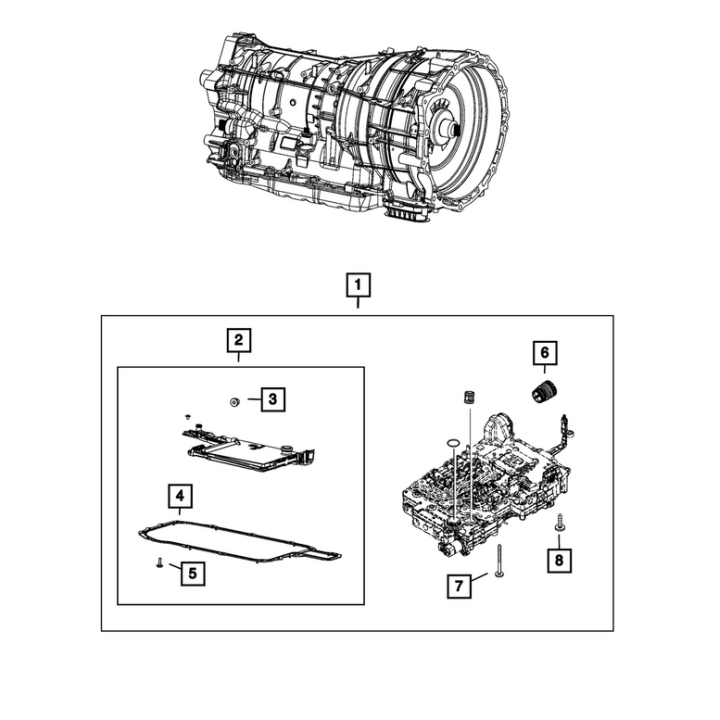 Transmission Filter for Jeep Wrangler JL 2.0 4xe Hybrid 68507897AA