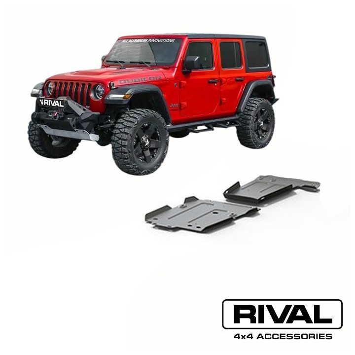 Underbody protection set for Jeep Wrangler JL up to 2021 2.0 3.6 2.2 RIVAL 4x4 Osłony i zderzaki