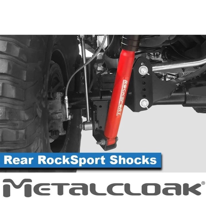RockSport RED Long Travel Shock, JK Wrangler, Rear, Pair METALCLOAK - view 3