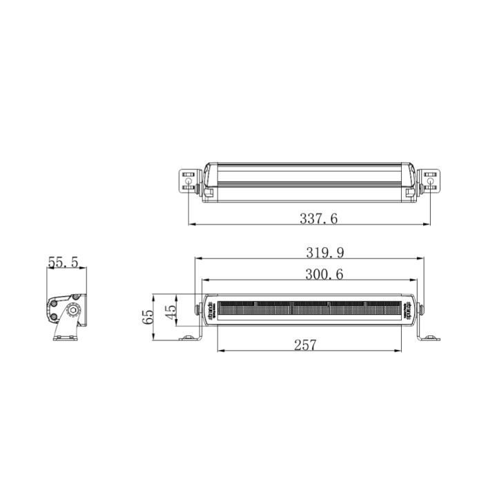 Rear Light Strands Siberia 12" - LED Bar Panels - Online Store
