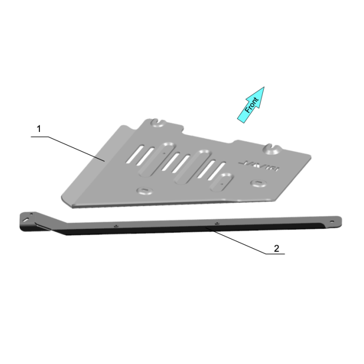 Transfer Case Protection Plate Toyota Land Cruiser Prado 2024- 2,8L