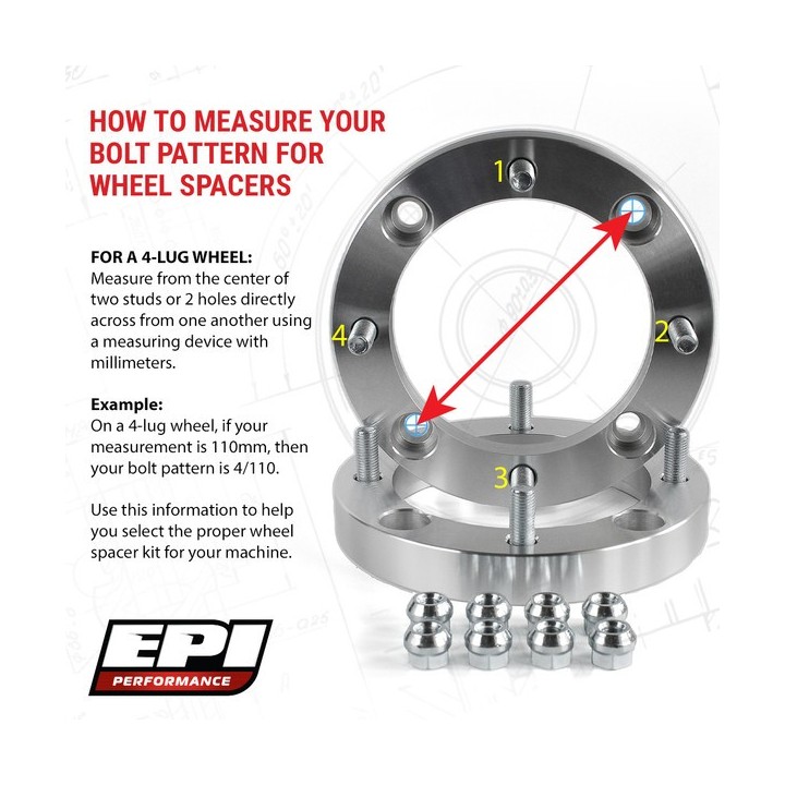 WHEEL SPACER 1" - 4/137 (10MM STUD 1.25 THREAD) - EPIWS015 - view 2