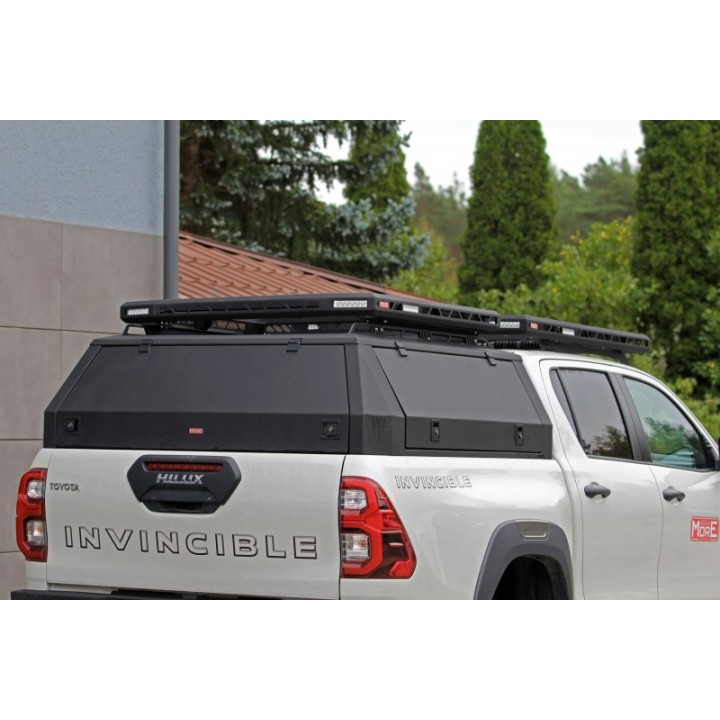 Bagażnik dachowy na hardtop pickup'a 120x120cm - More 4x4 Mark II