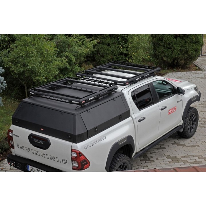 Bagażnik dachowy na hardtop pickup'a 120x120cm - More 4x4 Mark II