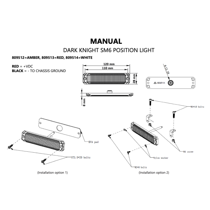 Strands DARK KNIGHT SM6 RED 809513