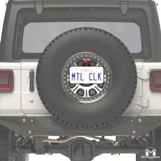 Relokacja tablicy Jeep Wrangler JL na koło zapasowe Metalcloak - view 2