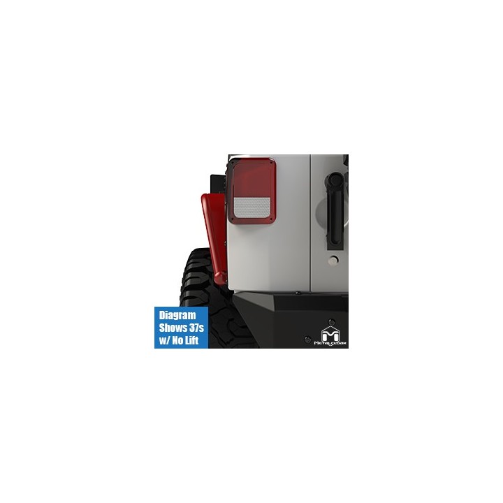 Overline Hi-Clearance Dovetailed & Removable Rear Flare, Narrow Edition, Pair, JK
