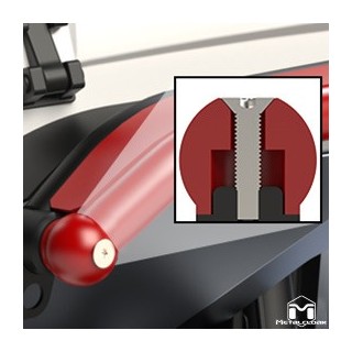 Overline Hi-Clearance Quick-Release Front Flare, Narrow Edition, Pair, JK METALCLOAK - view 2
