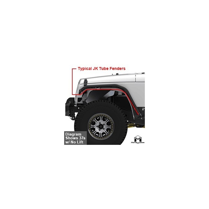 Overline Hi-Clearance Quick-Release Front Flare, Narrow Edition, Pair, JK METALCLOAK - view 6