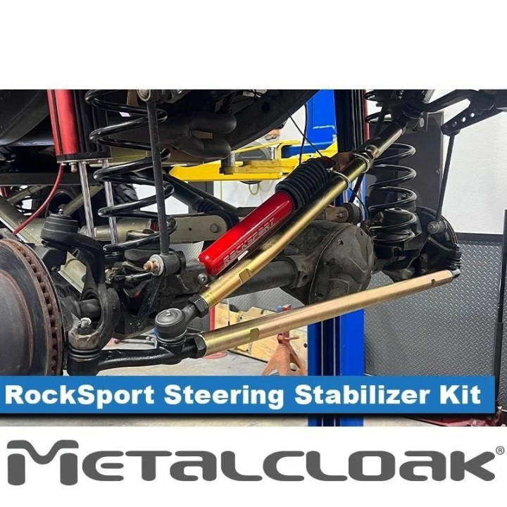 RockSport RED Steering Stabilizer for Wrangler TJ – MetalCloak | Szekla4x4