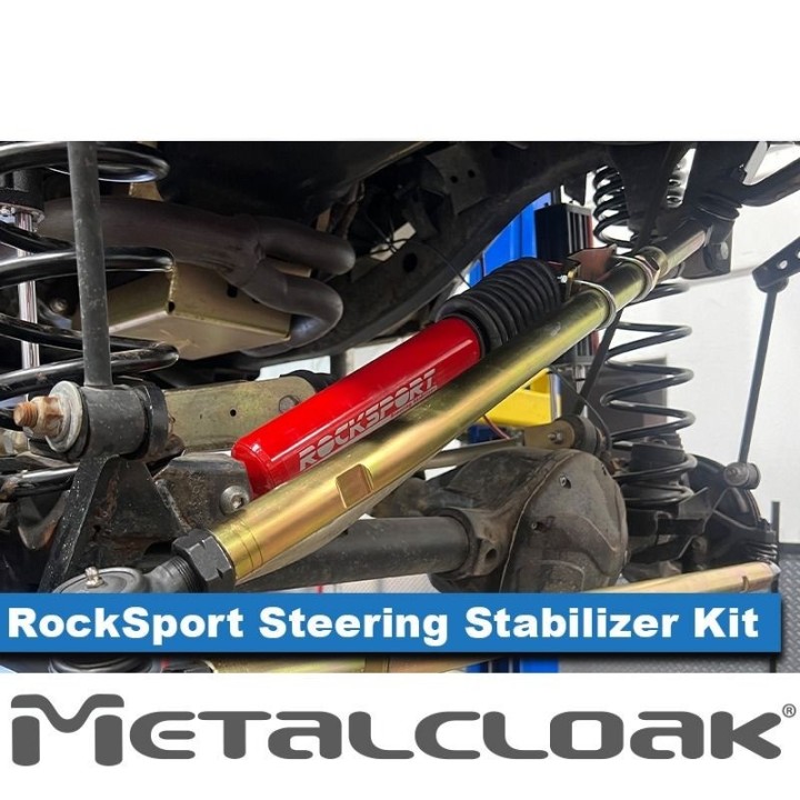 RockSport RED Steering Stabilizer for Wrangler TJ – MetalCloak | Szekla4x4