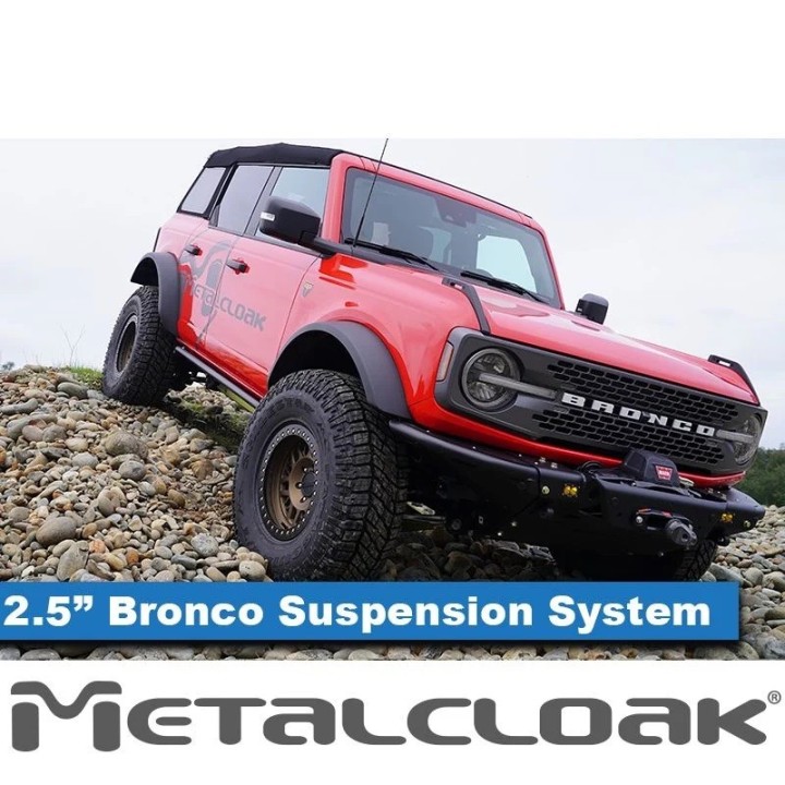 Bronco 6G 2.5" Game-Changer Suspension & Lift Kit, No Shock Edition