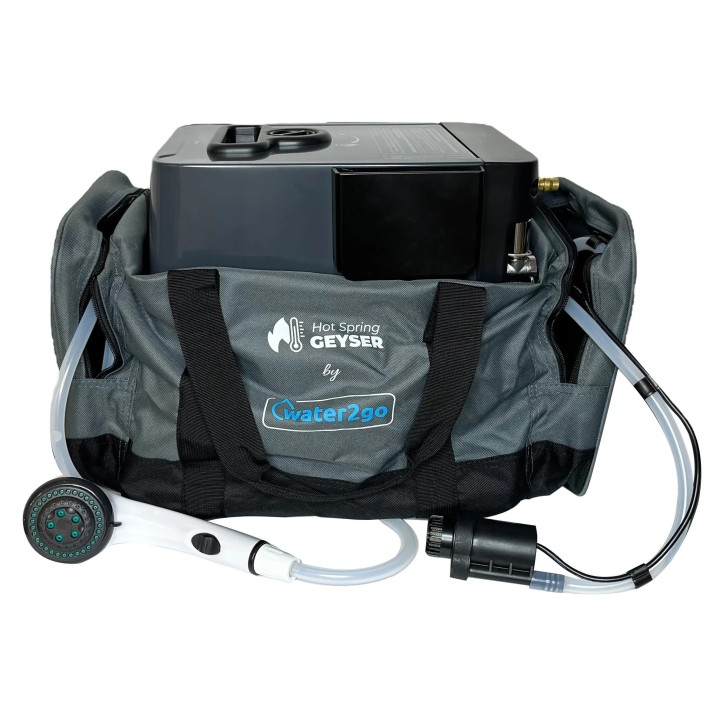 Portable Gas-Powered Tankless Water Heater with Shower