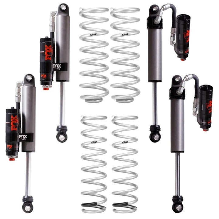 Zestaw zawieszenia FOX Performance Elite 2.5 Reservoir Adjustable DSC EVO + Sprężyny Eibach Lift 2,5" / 1,2"