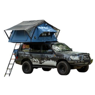 Wild Camp Niagara II 180 roof top tent, blue, with luggage rack